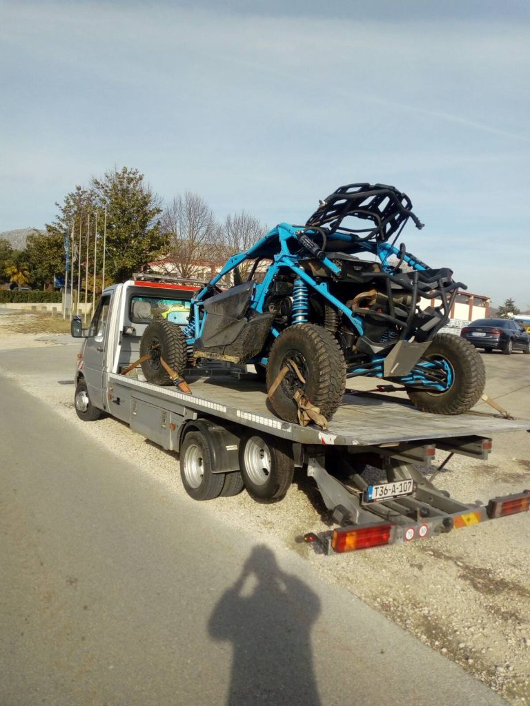 Prijevoz buggy vozila na platformi